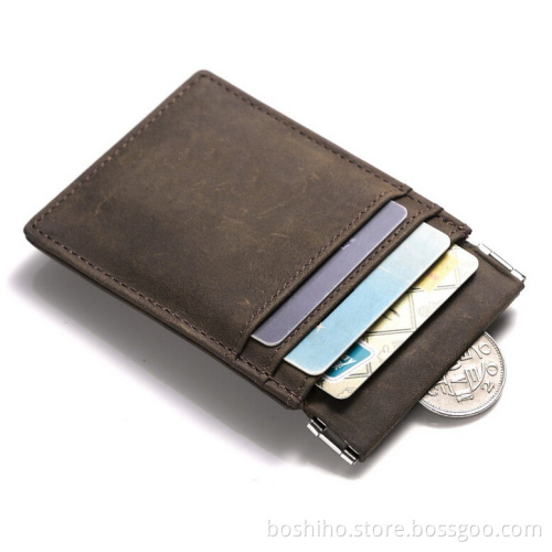 Boshiho round spring clip card holder